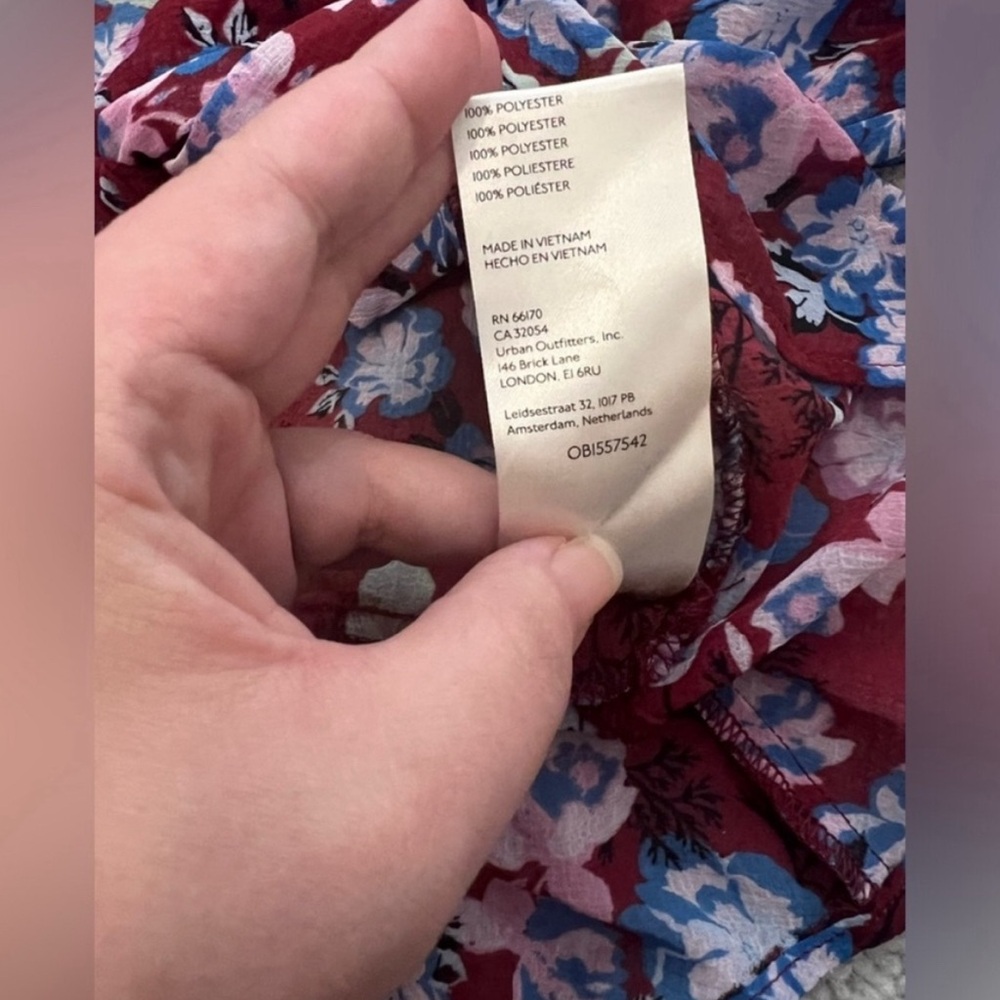 Free People - Maybel Floral Blouse-Size Medium - Picture 6 of 9